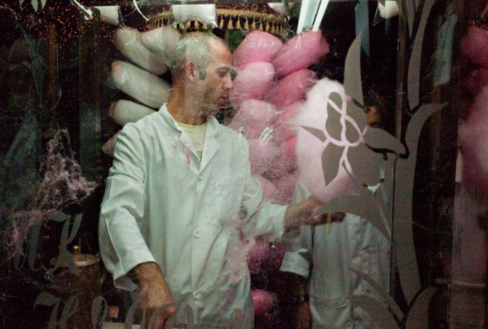 Cotton candy seller in Camlica on the Asian side of Istanbul